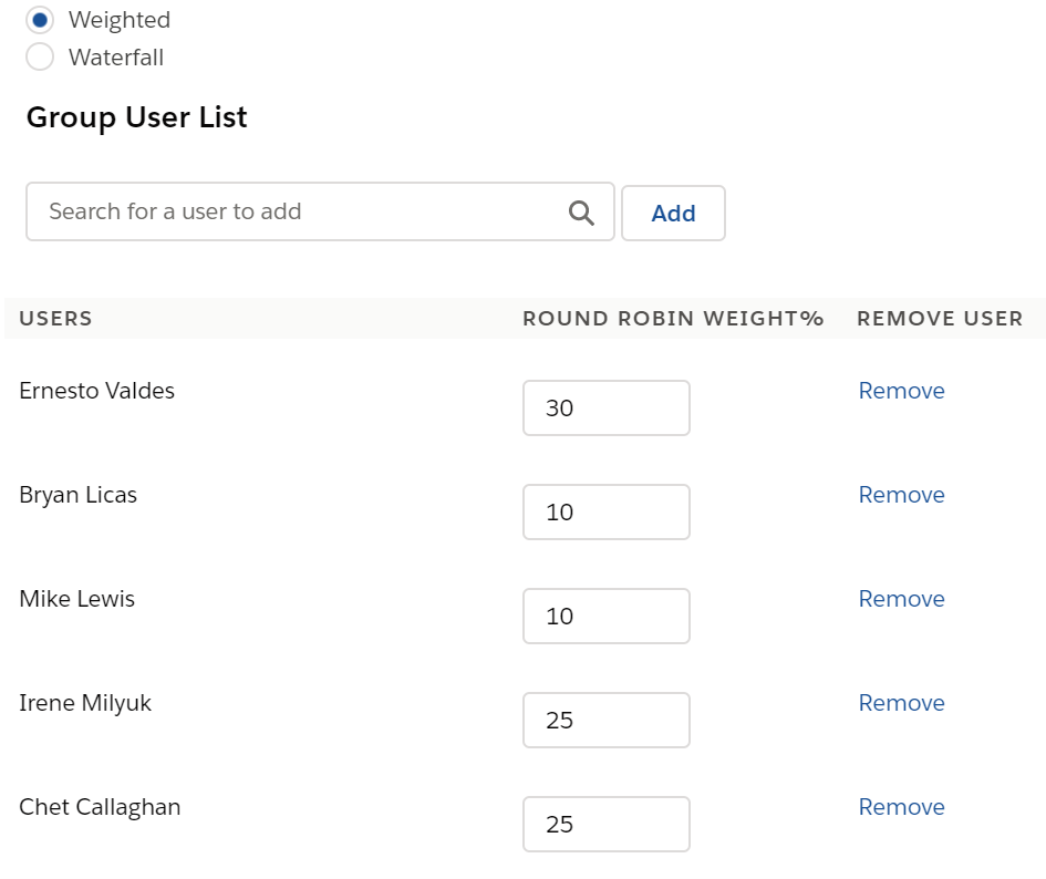 How to use User Groups to Change the Distribution of the Round Robin Step