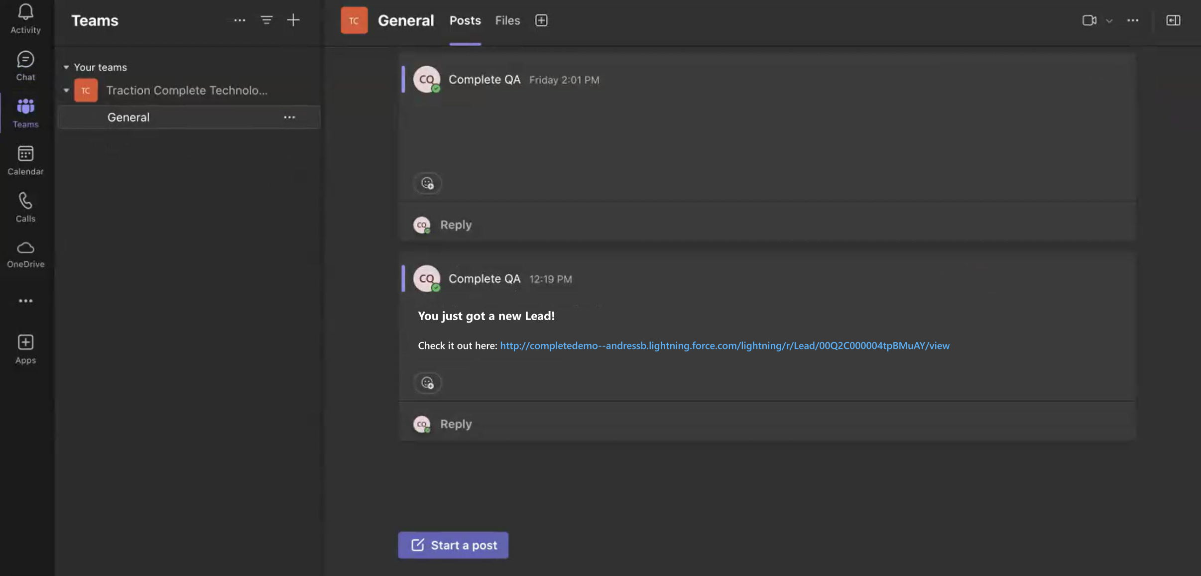 Microsoft Teams Integration
