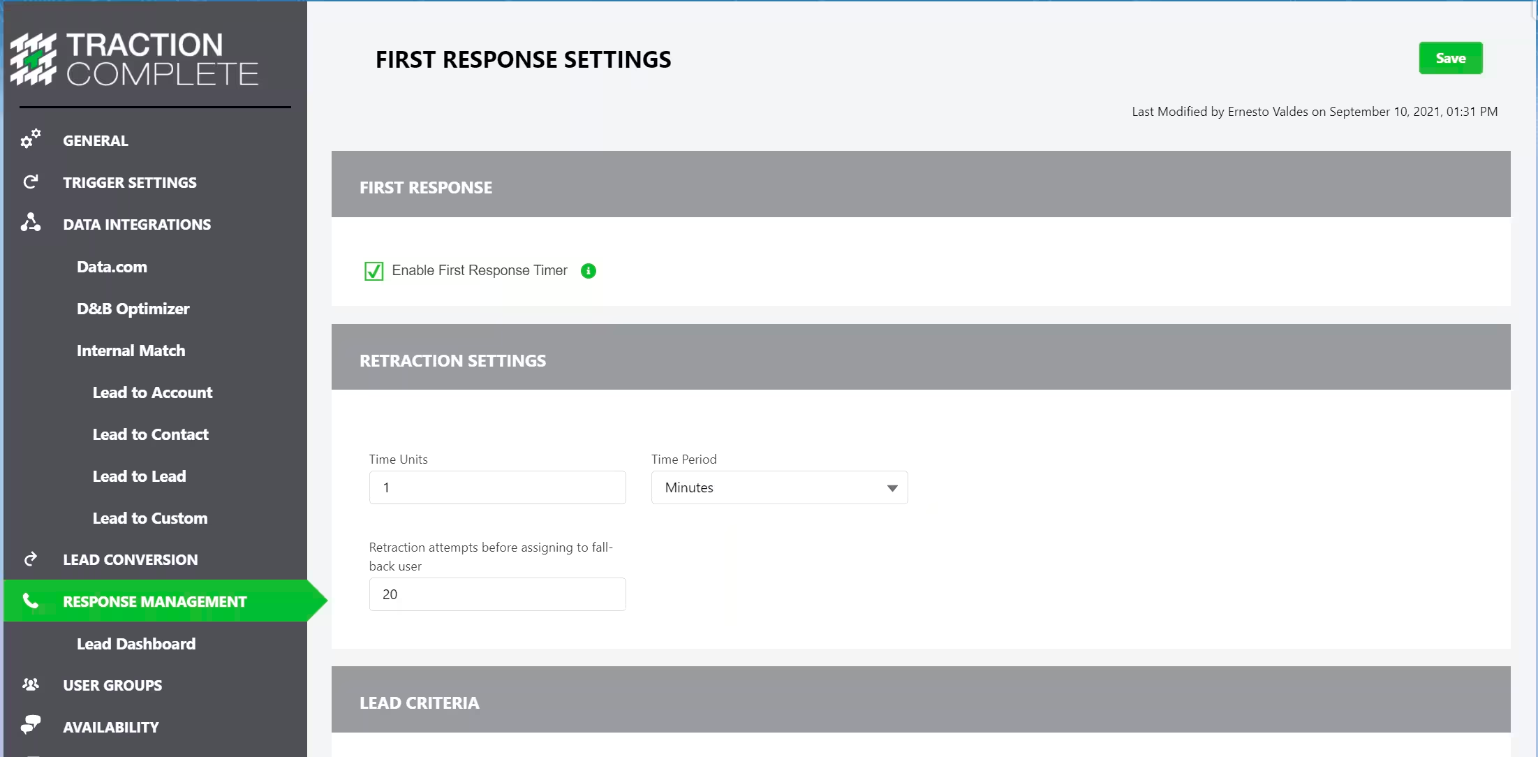 First Response Timer and Time Trackers